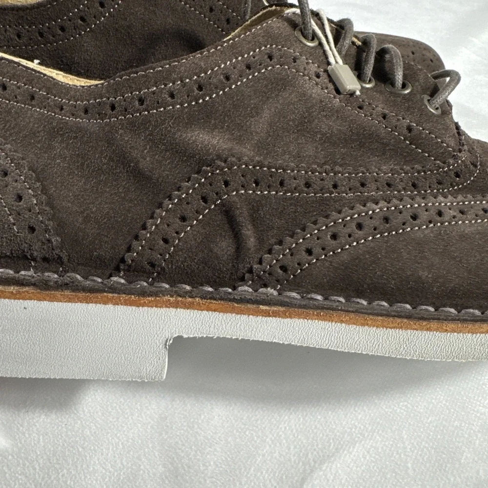 Cantarelli Mens Lace-Up Shoes 45 IT / US 12 Dark Brown Suede Made In Italy‎ $249